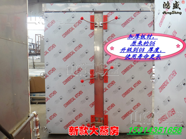 定做【河南开封市鼓楼区】智能控温定时双门蒸箱，双门蒸汽蒸箱，面食高产量蒸箱定做